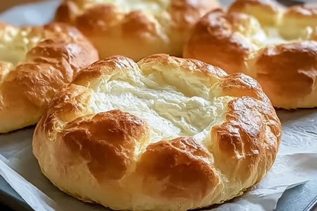 fluffy cottage cheese cloud bread golden rounds